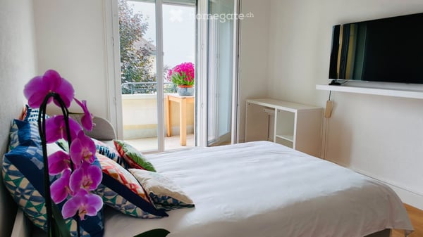 1,5 pièce meublé avec balcon terrasse/jardin et cave - 1004 Lausanne 1