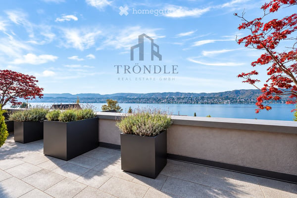 Exklusives Wohnen über dem Zürichsee – 4½-Zimmer-Attika-Maisonette mit traumhafter Seesicht