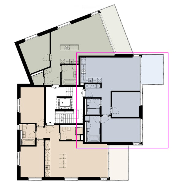Traumhafte 3.5-Zimmer-Wohnung mit Seeblick in Zürich-Wollishofen (Nachmiete) 5