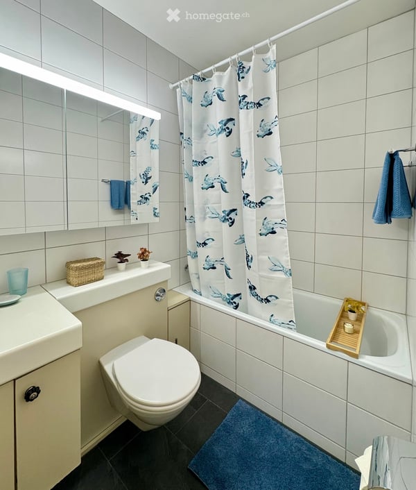 Exklusiv möblierte 1-Zimmerwohnung im St. Alban-Quartier 7