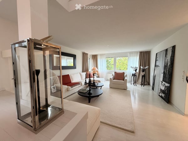 Exklusive Attikawohnung mit Galerie, Cheminée, unverbaubarem Weitblick, 2 TG-StPl., Uitikon-Waldegg 5