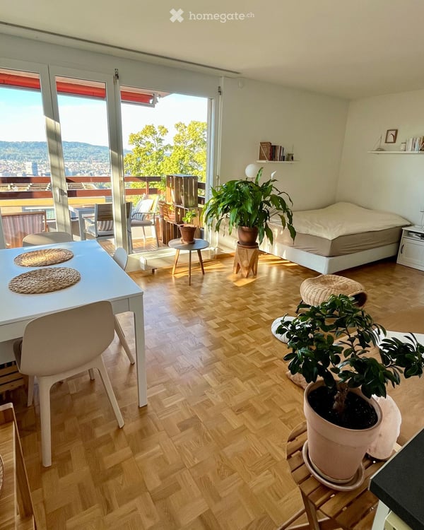 Gemütliche 1-Zimmer-Wohnung mit Balkon und Panoramablick in Zürich Höngg | Januar bis Juli 2027 1