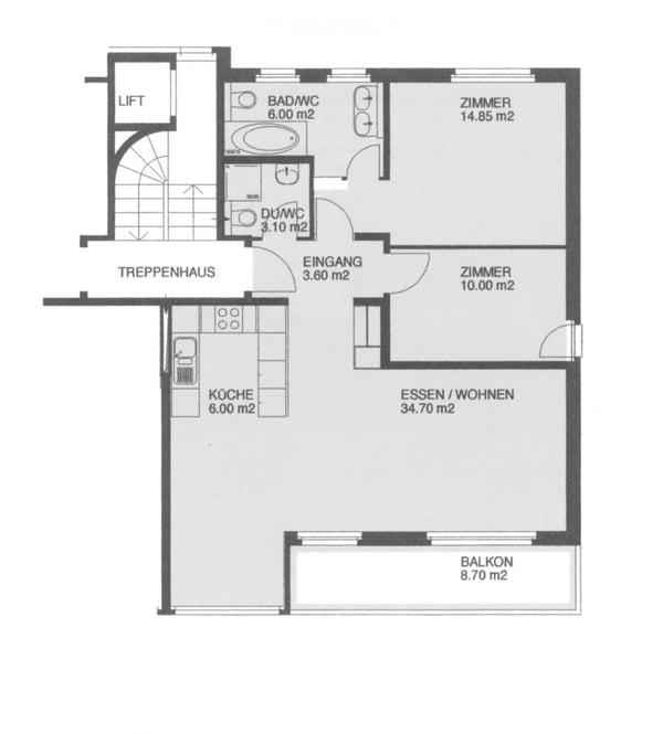3 1/5 Zi Wohnung am Züriberg 5