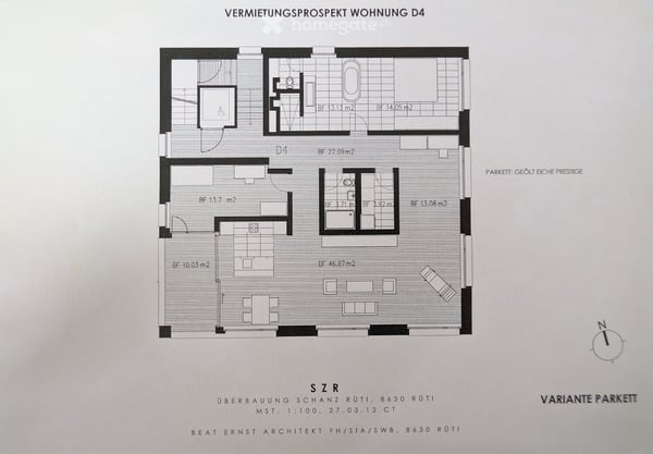 Grosszügige 3.5-Zimmerwohnung mit modernem Ausbau und schöner Aussicht in Rüti 10
