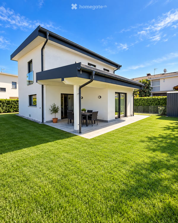 Casa unifamiliare indipendente con giardino, privacy e tecnologie ad alta efficienza a Ligornetto 2