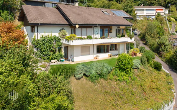 ImmoWyss - Einfamilienhaus über dem Thunersee mit unverbaubarer Sicht 2