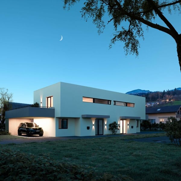 Attraktives Bauland mit bewilligtem Bauprojekt - Doppel-Einfamilienhaus mit Keller und Attika 3