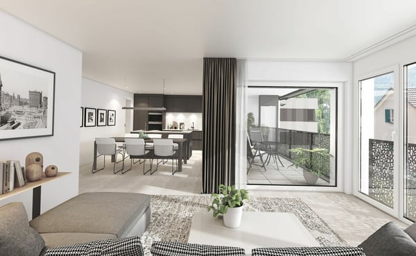 Neubau/Erstbezug: wunderschöne 3.5 Zimmerwohnung, zentral gelegen 2