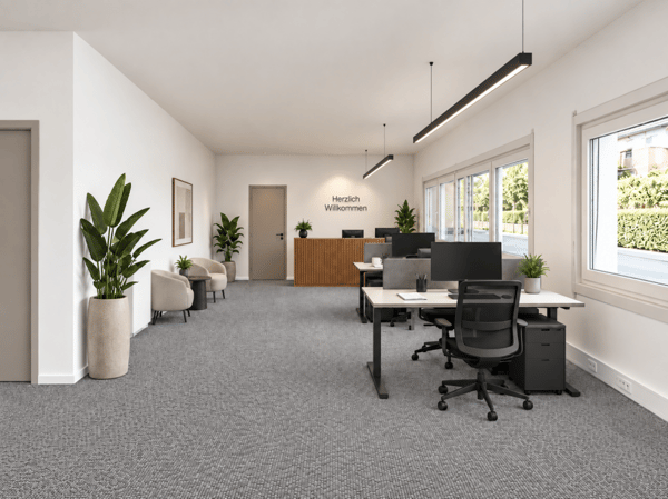 Gewerbepark an Top Lage - Halle, flexible Gewerbeflächen und Erstbezug der Büroräumlichkeiten 1