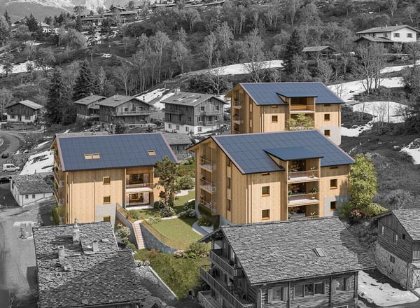 3.5-Zimmerwohnung zur Miete (Erstbezug): Neubau Hasol in Bürchen 2