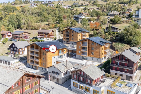 2.5-Zimmer-Dachwohnung zur Miete (Erstbezug): Neubau in Bürchen 1