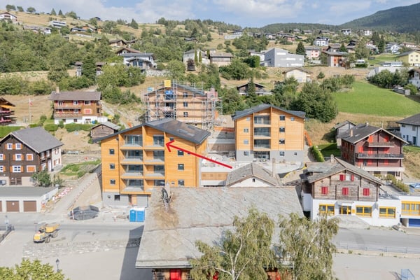 2.5-Zimmer-Dachwohnung zur Miete (Erstbezug): Neubau in Bürchen 1