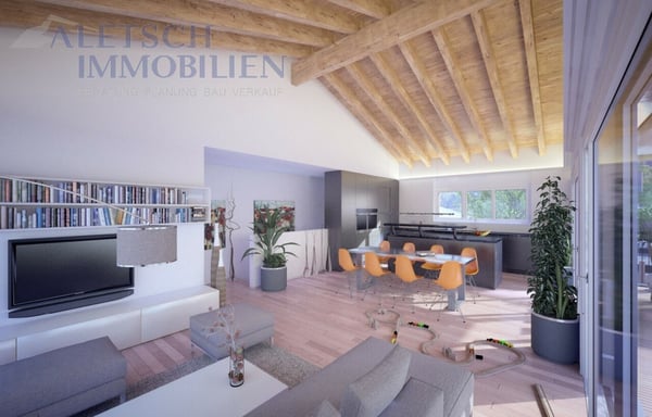 zu verkaufen, moderne Duplex-Attikawohnung in Ried-Brig / VS
