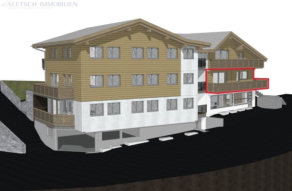 Kompakt, komfortabel - 2.5-Zimmer-Wohnung im 1. Obergeschoss, Fiesch 1