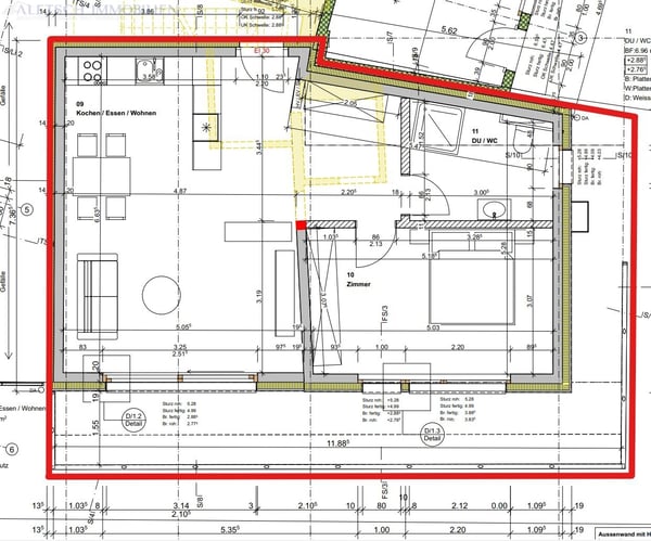 Kompakt, komfortabel - 2.5-Zimmer-Wohnung im 1. Obergeschoss, Fiesch 3