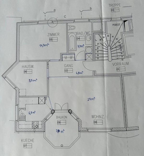 1.5 Zi Whg an ruhiger und günstiger Lage! 8