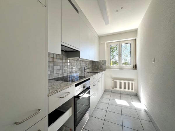 Renovierte 1.5-Zimmer-Wohnung mit Sitzplatz und Parkplatz in Zürich Seebach 5