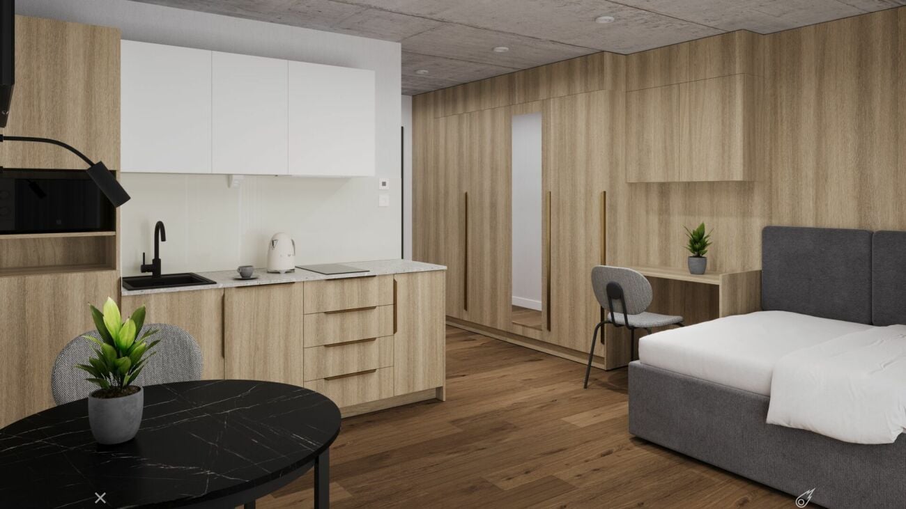 Vollmöbliertes BASIC Apartment - 25 m2