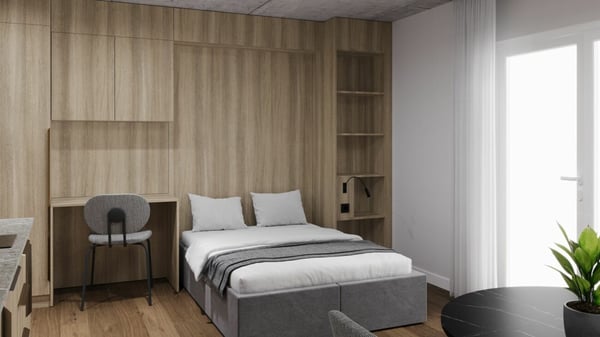 Vollmöbliertes BASIC Apartment - 6 m2 8