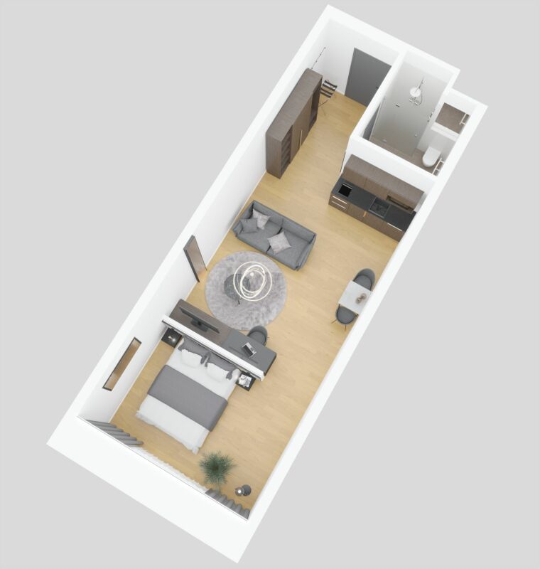 Fully furnished SUPERIOR apartment - 45 m2