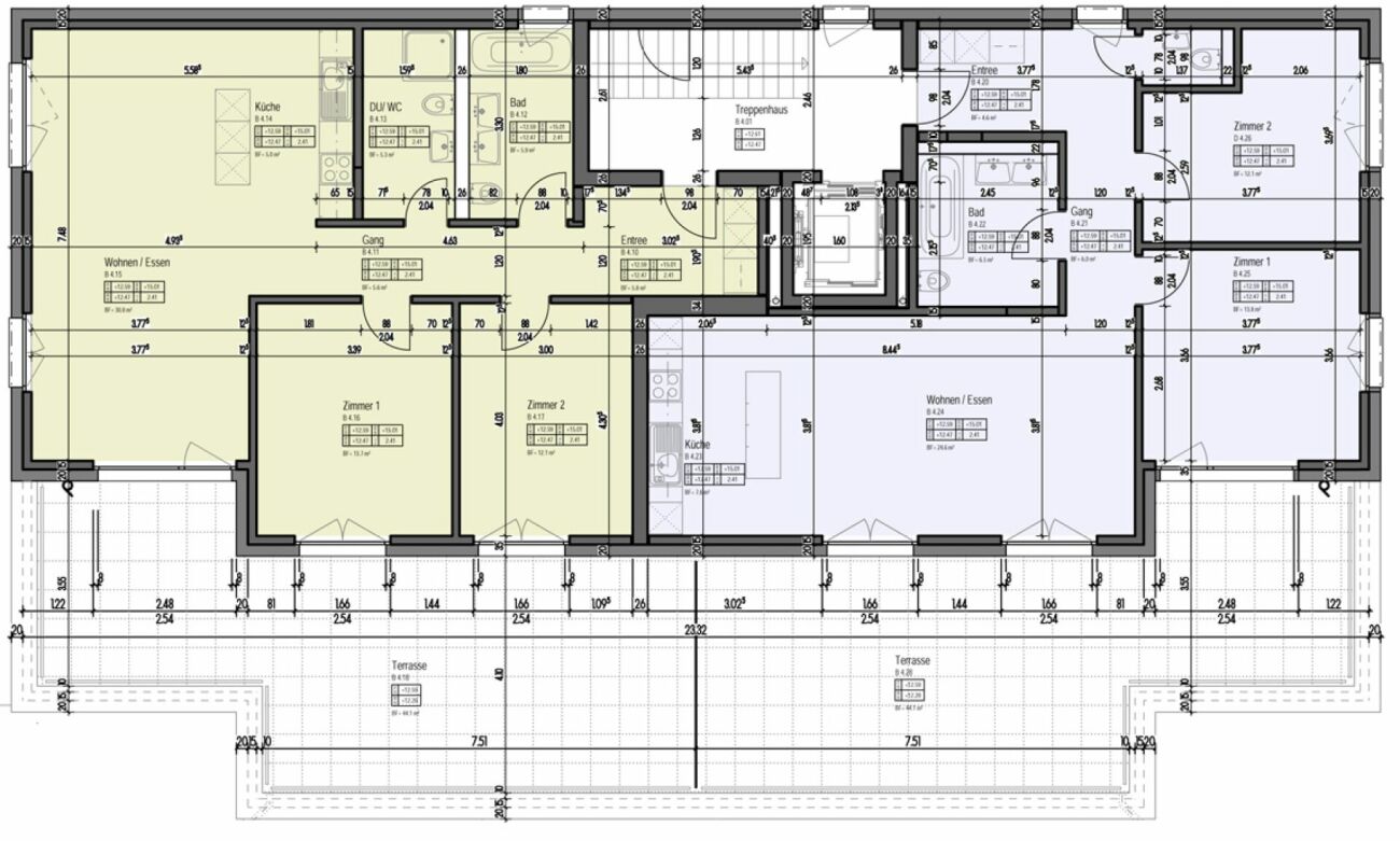 Attraktive 3.5 Zimmer-Attikawohnung mit grosser Terrasse 41m2