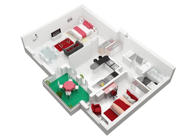 2.5-Zimmer-Wohnung - möbliert - mit Balkon in Buchs Zürich 23