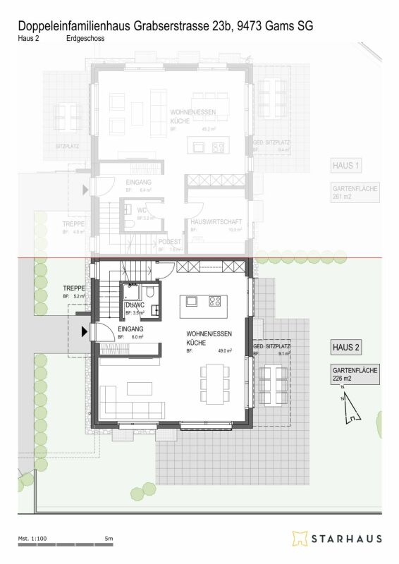 4 1/2-Zimmer Doppeleinfamilienhaus in ländlicher Umgebung