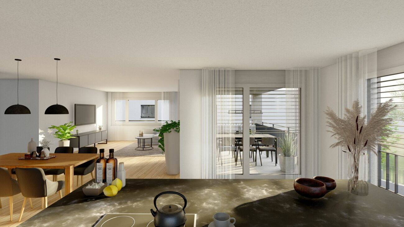 4 1/2-Zimmer Wohnung im 1. Obergeschoss, in Gams