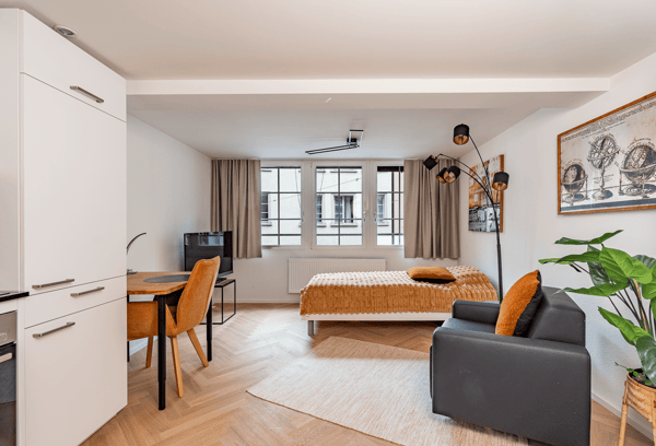 Möblierte Studio 2.5-Zimmer-Wohnung in Fussgängerzone Stadt St. Gallen 1