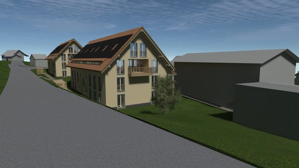 Neubauprojekt für INVESTOREN : Wohnüberbauung 3 MFH mit 27 Wohnungen im Kanton Zürich 5
