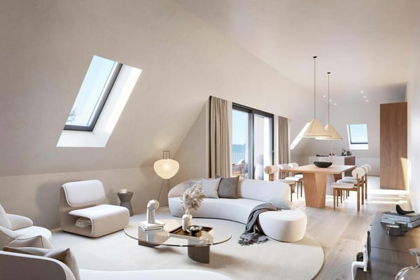 LETZTE WOHNUNG: Einzigartiges Juwel mit 360° Stadtsicht: Neubau - 1.5 Zimmer Dachgeschosswohnung mit überhohen Räumen und luxuriösem Innenausbau 4