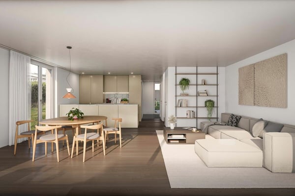 NEUBAU-DEFH: Modernes, sonniges 1.5 Zimmer einseitg angebautes Einfamilienhaus - ruhiges und familienfreundliches Quartier 1