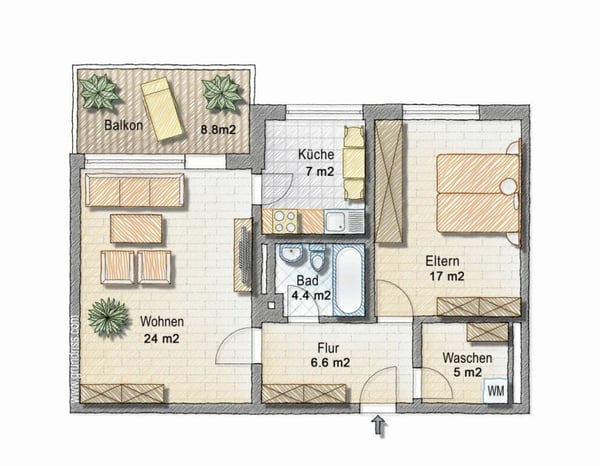 Attraktives Anlageobjekt: Vier vollvermietete Wohnungen in Staad 9