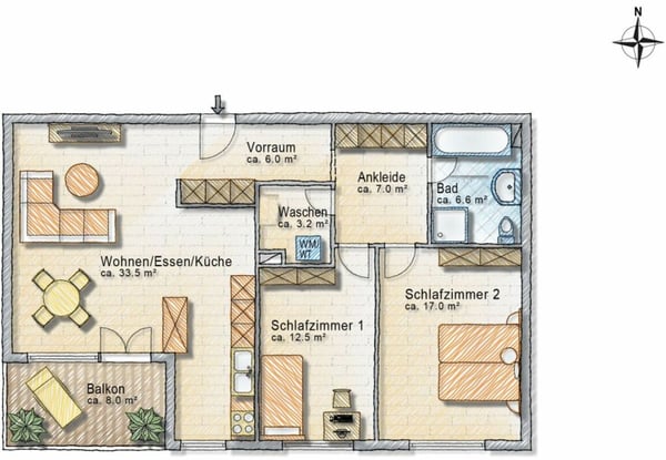 Attraktives Anlageobjekt: Vier vollvermietete Wohnungen in Staad 8