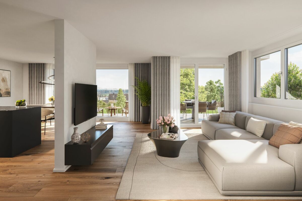 Familienwohnen mit Aussicht - grosszügiges 5.5-Zi. Doppel-Einfamilienhaus