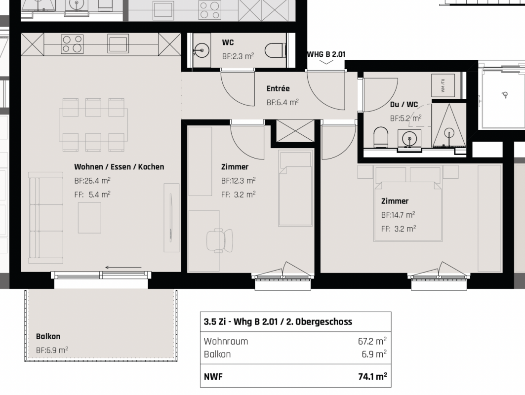 Premium Living: Exklusive 3.5-Zimmer-Wohnung in urbanem Ambiente