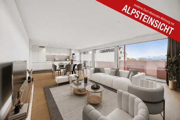 riesige 6.5-Zi. Dach-Maisonette-Wohnung mit Alpsteinblick 1