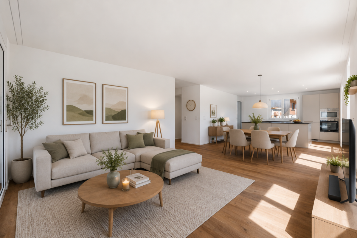 Neubauwohnung mit 3.5-Zimmern und hochwertigem Ausbaustandard