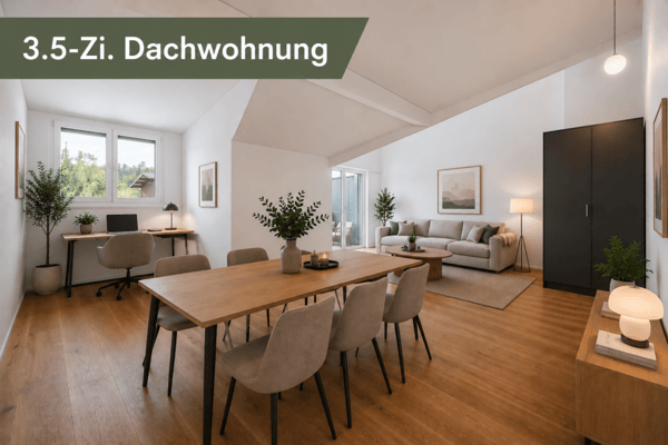 ruhig gelegene 3.5-Zi. Neubau-Dachwohnung mit Blick ins Grüne 1