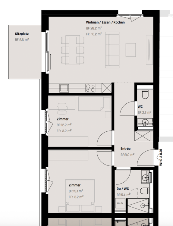 Neubauwohnung an zentraler Lage mit hochwertigem Innenausbau 9