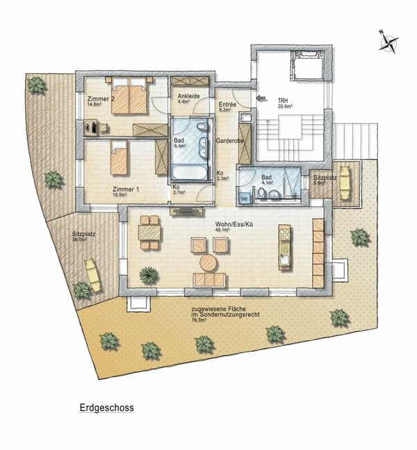 Neubaukomfort in idyllischer Umgebung - Wohnen, wo Moderne und ländliche Ruhe zusammenfinden 7