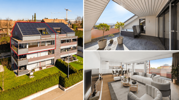Exklusiv, Energieeffizient und Einzigartig - grosse 6.5-Zi. Dachmaisonette-Wohnung mit Alpsteinblick