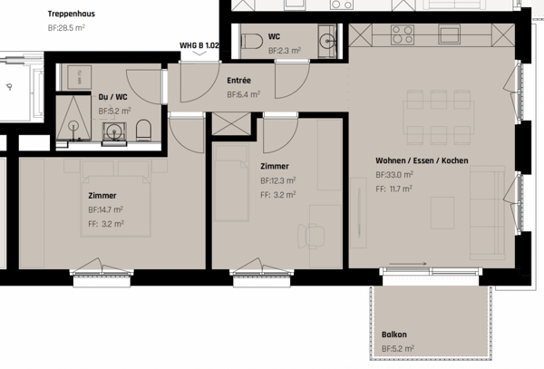 Stadtleben trifft Wohnqualität - Luxuriöse Neubauwohnung in St. Gallen 6