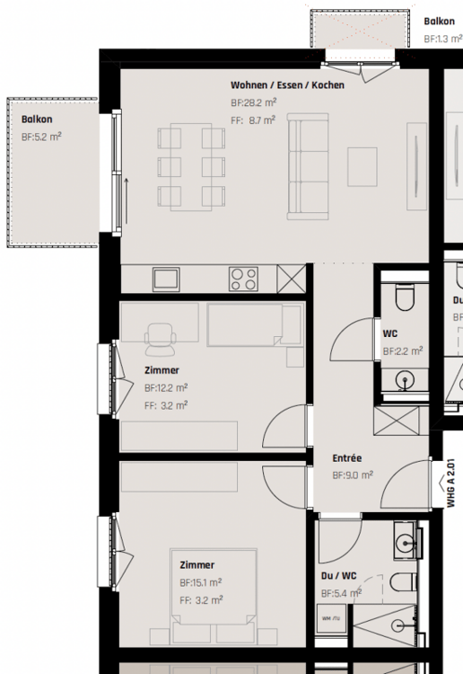 ERSTBEZUG: Luxuriöse 3.5-Zimmer Wohnung an zentraler Lage in St. Gallen 5