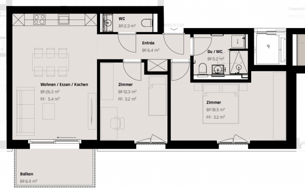 ERSTBEZUG per 01.11: Exklusiver Neubau im Zentrum von St. Gallen 6
