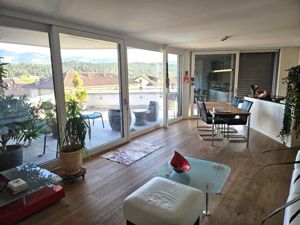 Moderne 1.5-Zimmer-Wohnung mit grosszügiger Terrasse und Seenähe in Schmerikon 2