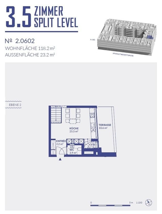 Moderne Split Level Wohnung in Zürich 9