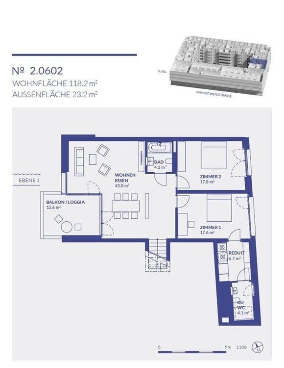 Moderne Split Level Wohnung in Zürich 8