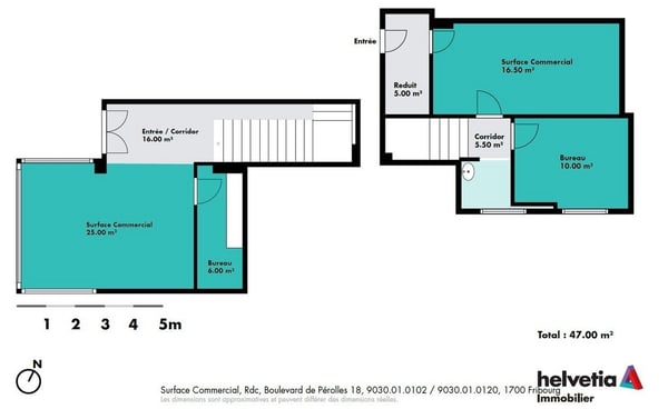 Surface commerciale avec vitrine d'environ 85 m2 11