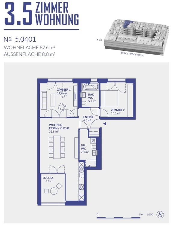 Wohnen im trendigen Quartier Zürich-West! 7